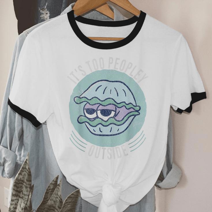 Introvert Too Peopley Anti-Social Shy Person Unisex Cotton Ringer T-Shirt Introvert Too Peopley Anti-Social Shy Person Unisex Cotton Ringer T-Shirt