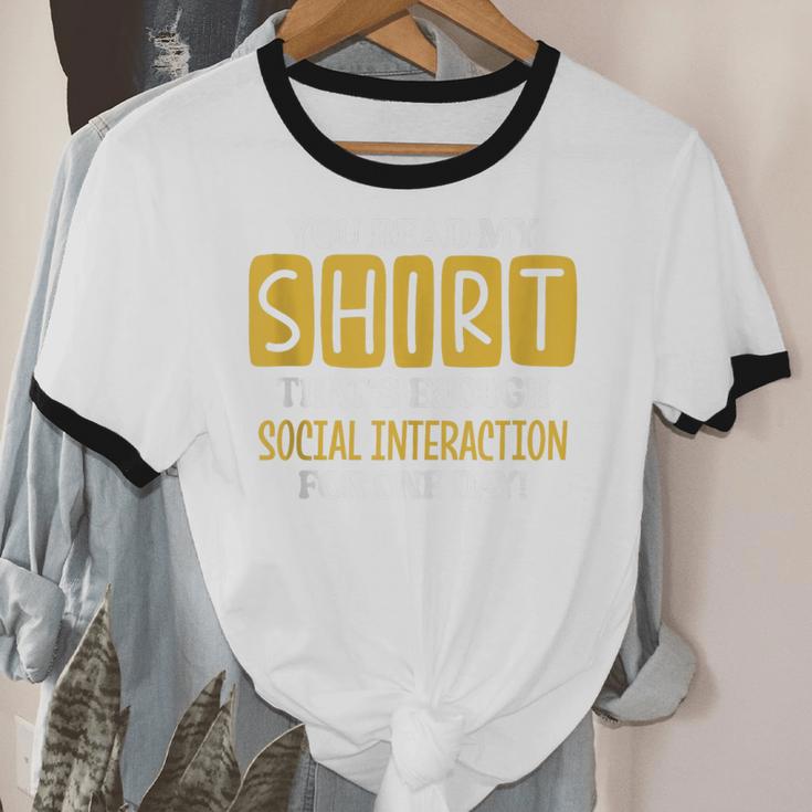 Introvert Quote Motivational For Men Women Kids Unisex Cotton Ringer T-Shirt Introvert Quote Motivational For Men Women Kids Unisex Cotton Ringer T-Shirt