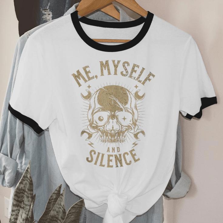 Introvert Relaxation Me Myself And Silence Skull Mechanic Unisex Cotton Ringer T-Shirt Introvert Relaxation Me Myself And Silence Skull Mechanic Unisex Cotton Ringer T-Shirt