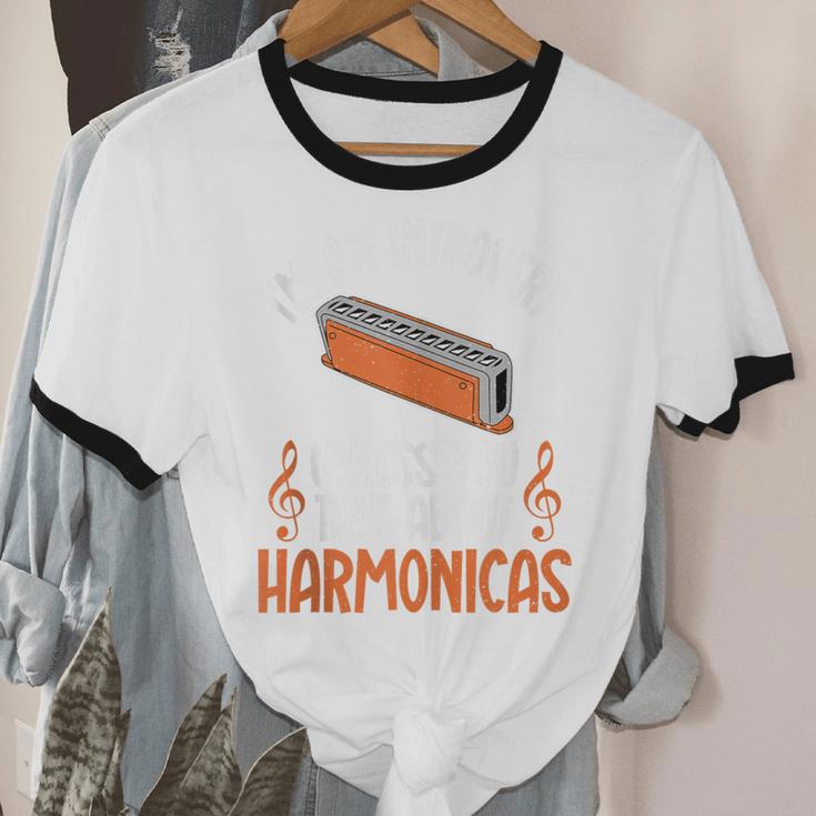 Im An Introvert Unless You Talk About Harmonicas Unisex Cotton Ringer T-Shirt