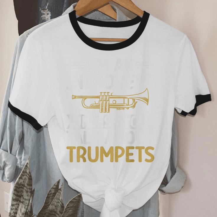 Im An Introvert Unless You Talk About Trumpets Unisex Cotton Ringer T-Shirt Im An Introvert Unless You Talk About Trumpets Unisex Cotton Ringer T-Shirt