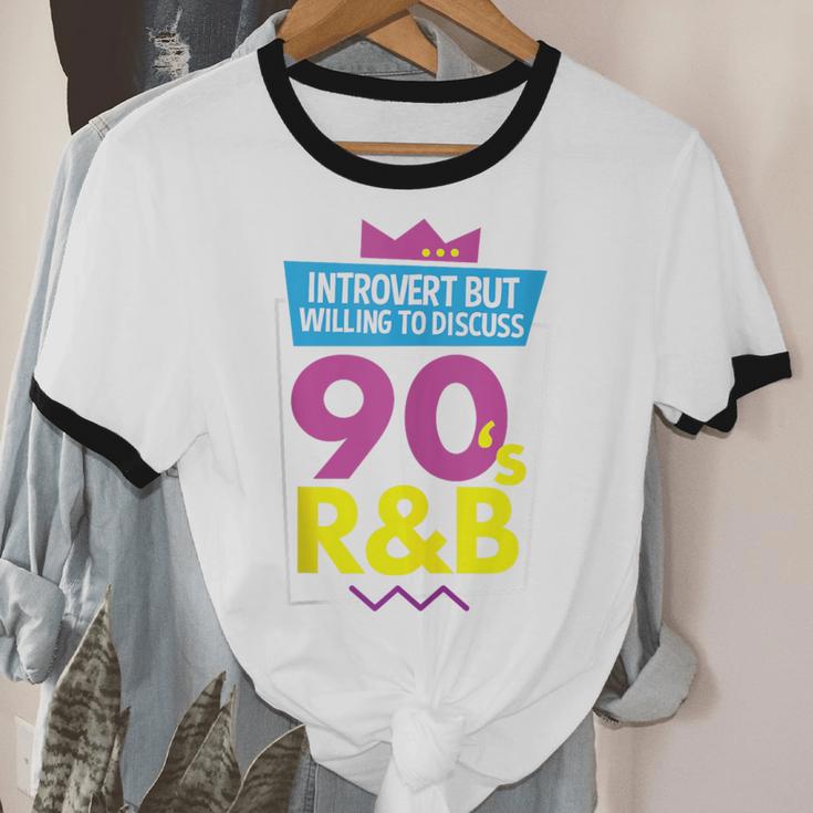 Introvert But Willing To Discuss 90s R&B 1990s Kid Unisex Cotton Ringer T-Shirt Introvert But Willing To Discuss 90s R&B 1990s Kid Unisex Cotton Ringer T-Shirt