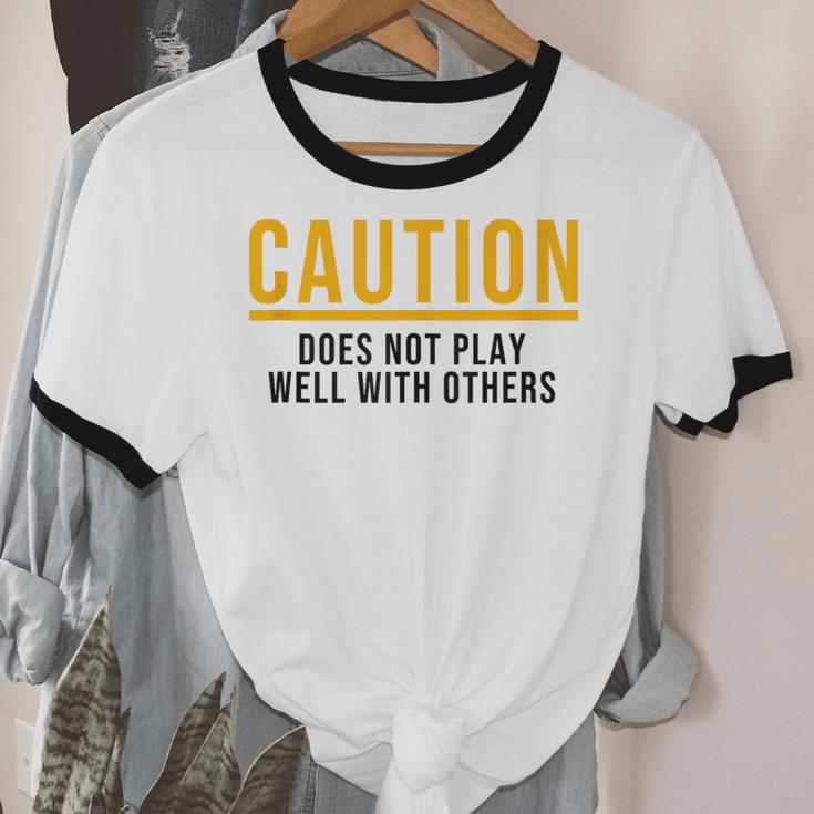 Introverted Does Not Play Well Competitive Athletic Unisex Cotton Ringer T-Shirt Introverted Does Not Play Well Competitive Athletic Unisex Cotton Ringer T-Shirt
