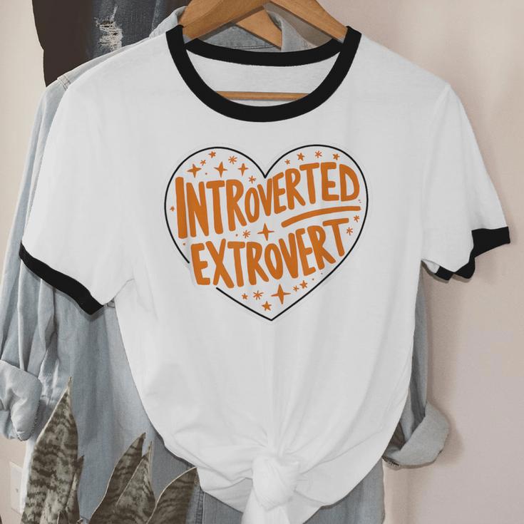 Introverted Extrovert People Hater Calm Peace Lover Unisex Cotton Ringer T-Shirt Introverted Extrovert People Hater Calm Peace Lover Unisex Cotton Ringer T-Shirt