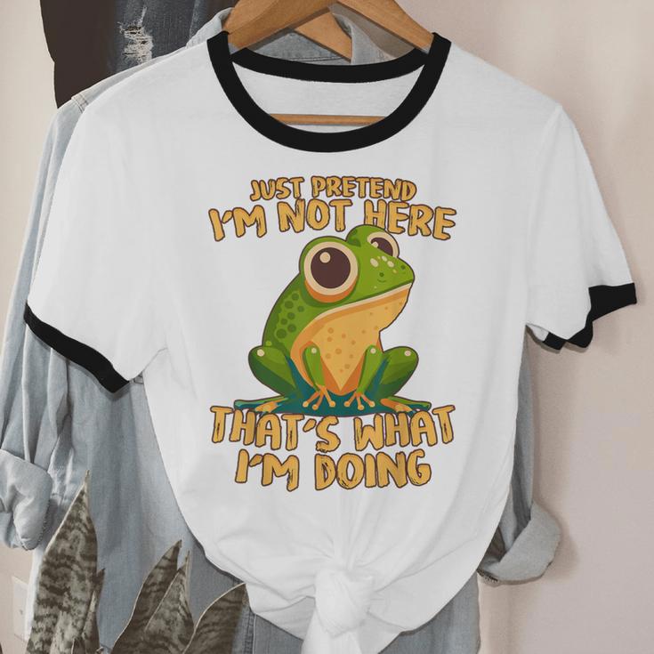 Introverts Thats What Im Doing Just Pretends Unisex Cotton Ringer T-Shirt Introverts Thats What Im Doing Just Pretends Unisex Cotton Ringer T-Shirt