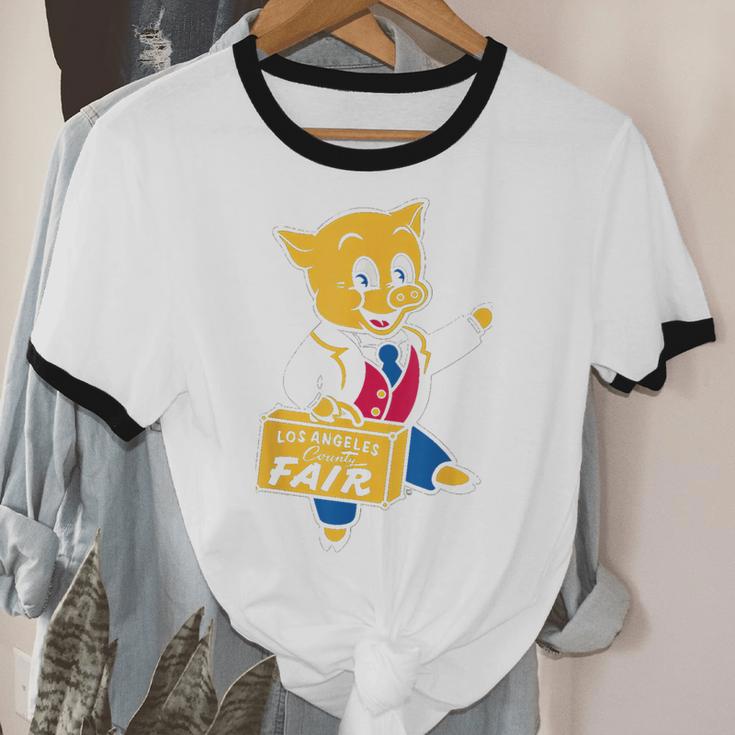 LA Fair Los Angeles County Vintage Nostalgia Unisex Cotton Ringer T-Shirt LA Fair Los Angeles County Vintage Nostalgia Unisex Cotton Ringer T-Shirt