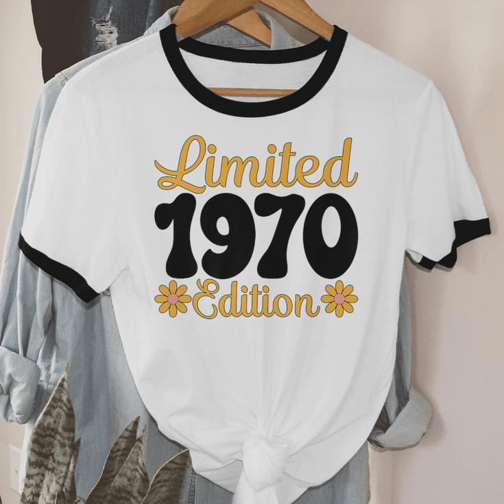 Limited 1970 Edition Retro Vintage 70s Nostalgia Premium Unisex Cotton Ringer T-Shirt Limited 1970 Edition Retro Vintage 70s Nostalgia Premium Unisex Cotton Ringer T-Shirt