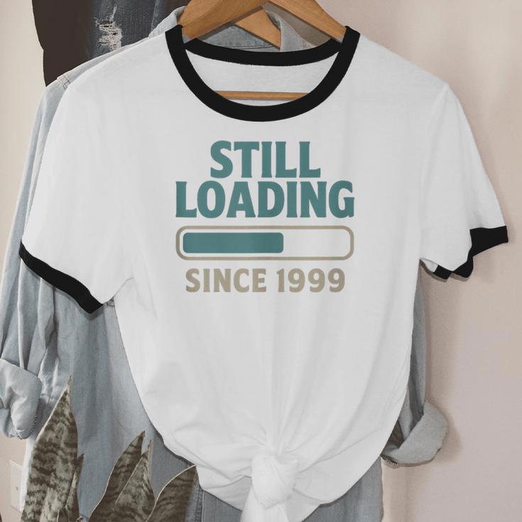 Still Loading Since 1999 Retro Tech Nostalgia Unisex Cotton Ringer T-Shirt