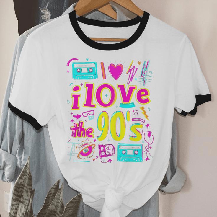 I Love The 90'S 90s Nostalgia Premium Tri-Blend Unisex Cotton Ringer T-Shirt I Love The 90'S 90s Nostalgia Premium Tri-Blend Unisex Cotton Ringer T-Shirt