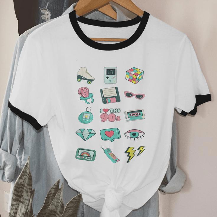 I Love The 90s Old For Nostalgia Fans Unisex Cotton Ringer T-Shirt I Love The 90s Old For Nostalgia Fans Unisex Cotton Ringer T-Shirt