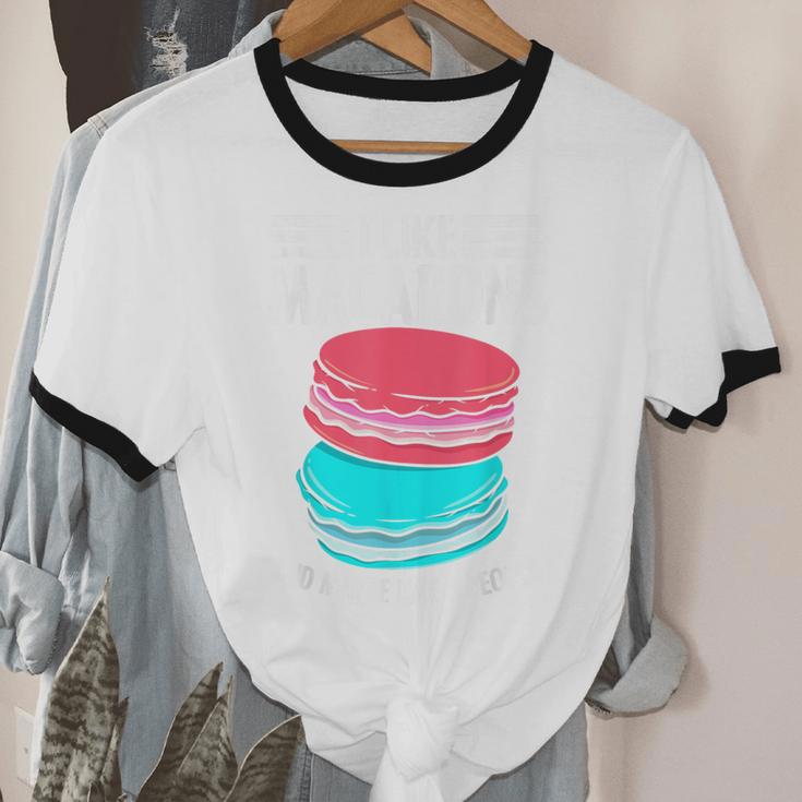 Macaroons Dessert Antisocial Introvert Pastries Food Lover Unisex Cotton Ringer T-Shirt Macaroons Dessert Antisocial Introvert Pastries Food Lover Unisex Cotton Ringer T-Shirt