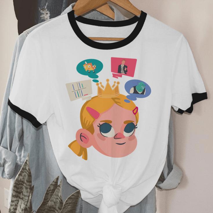 Meme Queen In Silence Introvert Anti People Antisocial Quiet Unisex Cotton Ringer T-Shirt