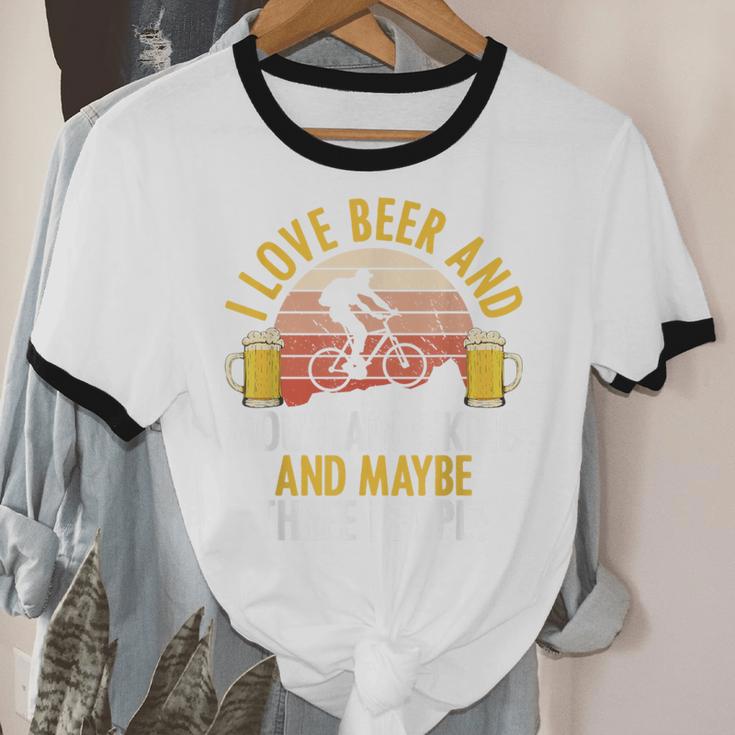 Mountain Biking Beer Drinking Introvert Sayings For Cyclist Unisex Cotton Ringer T-Shirt Mountain Biking Beer Drinking Introvert Sayings For Cyclist Unisex Cotton Ringer T-Shirt