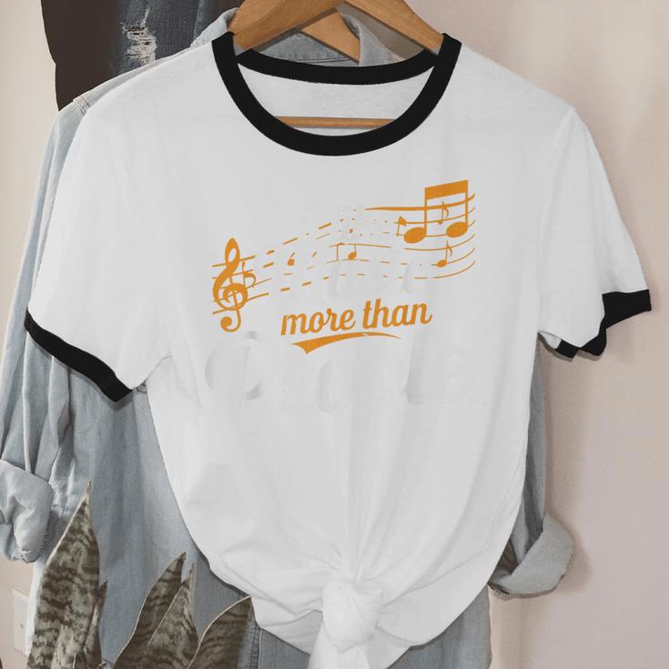 I Like Music More Than People Fan Introvert Unisex Cotton Ringer T-Shirt