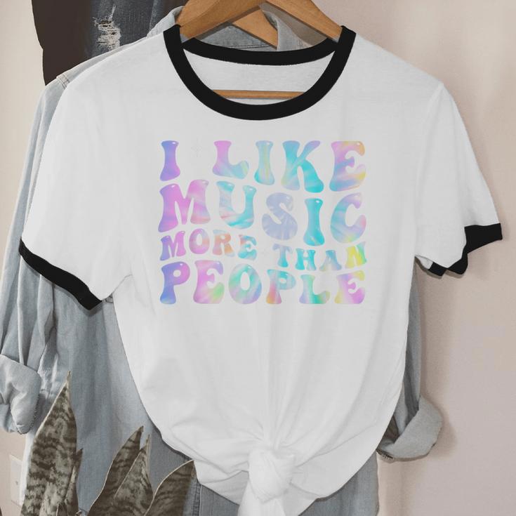 I Like Music More Than People Introvert Musician Retro Unisex Cotton Ringer T-Shirt I Like Music More Than People Introvert Musician Retro Unisex Cotton Ringer T-Shirt