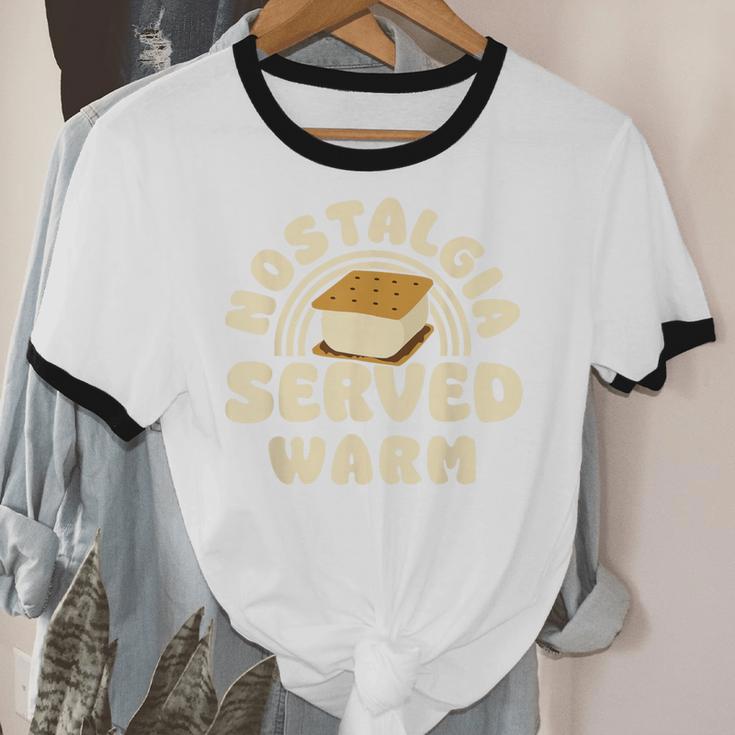 Nostalgia Served Warm Smore Unisex Cotton Ringer T-Shirt