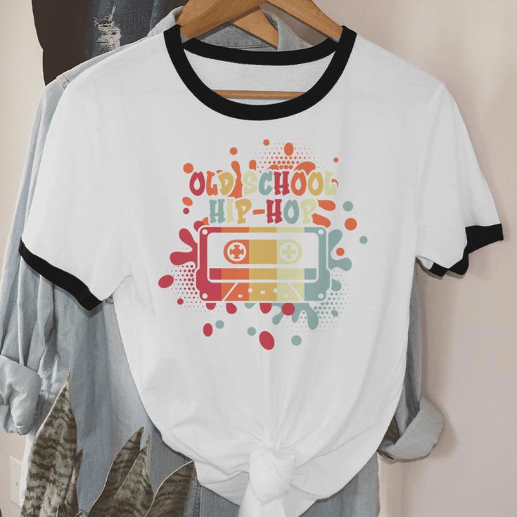 Old-School Hip Hop 80's 90's Style Music Cassette Nostalgia Unisex Cotton Ringer T-Shirt Old-School Hip Hop 80's 90's Style Music Cassette Nostalgia Unisex Cotton Ringer T-Shirt