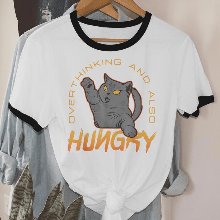 Overthinking And Also Hungry Introverted Overthinker Unisex Cotton Ringer T-Shirt Overthinking And Also Hungry Introverted Overthinker Unisex Cotton Ringer T-Shirt