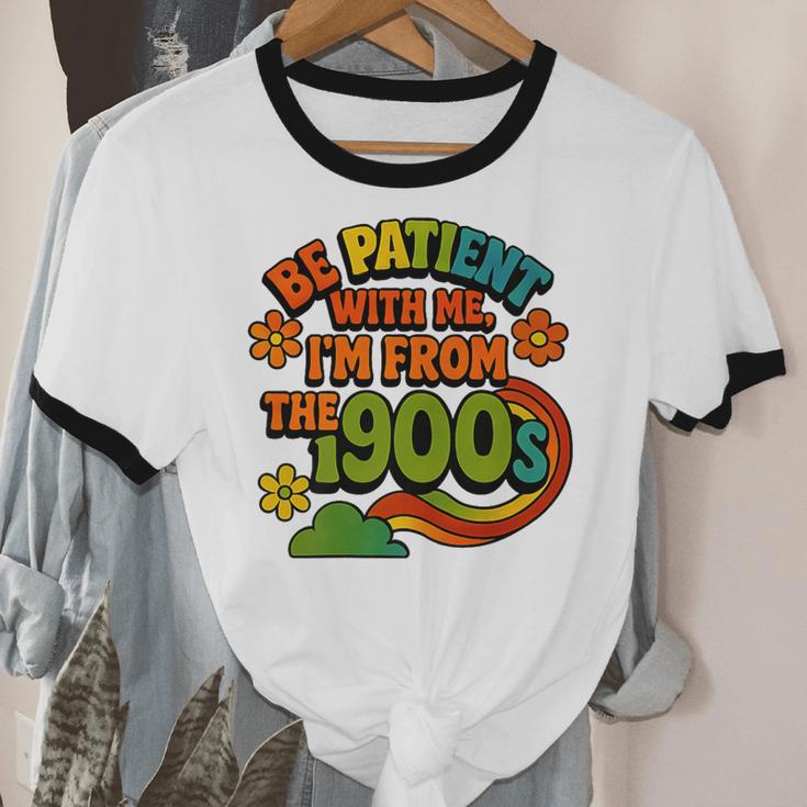 Be Patient With Me I'm From The 1900s Millennial Gen X Premium Unisex Cotton Ringer T-Shirt Be Patient With Me I'm From The 1900s Millennial Gen X Premium Unisex Cotton Ringer T-Shirt