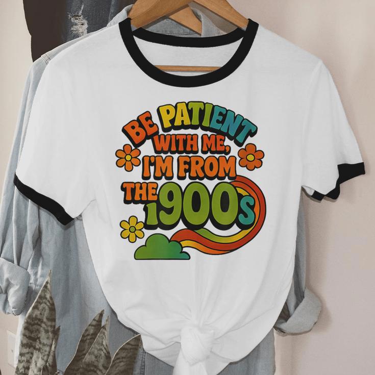 Be Patient With Me I'm From The 1900s Millennial Gen X Unisex Cotton Ringer T-Shirt Be Patient With Me I'm From The 1900s Millennial Gen X Unisex Cotton Ringer T-Shirt
