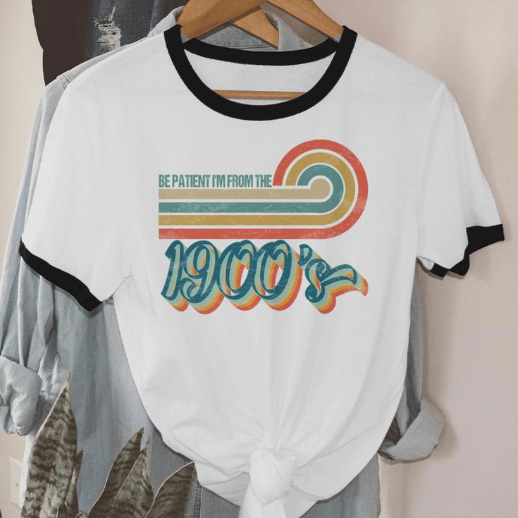 BE PATIENT I'M FROM THE 1900s RETRO SUNSET VINTAGE 90s Unisex Cotton Ringer T-Shirt