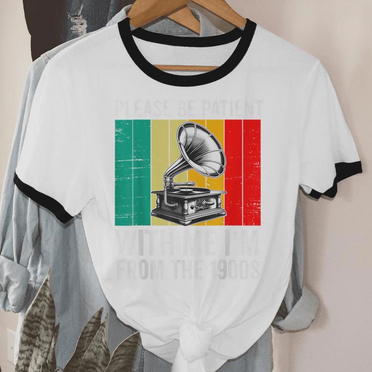 Be Patient With Me I'm From The 1900s Unisex Cotton Ringer T-Shirt Be Patient With Me I'm From The 1900s Unisex Cotton Ringer T-Shirt