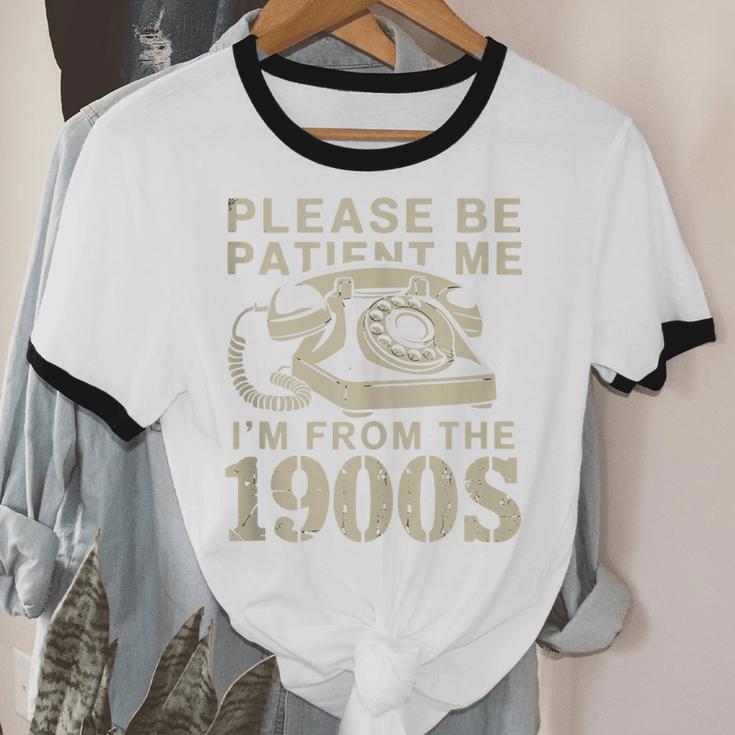 Patient Me I'm From The 1900s Unisex Cotton Ringer T-Shirt Patient Me I'm From The 1900s Unisex Cotton Ringer T-Shirt