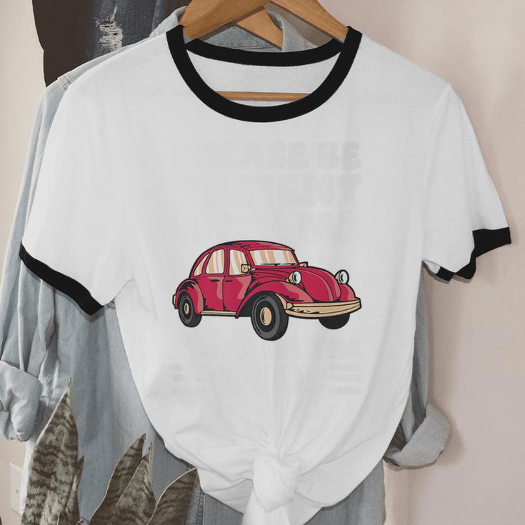 Be Patient With Me I'm From The 1900s Vintage Car Humor Premium Unisex Cotton Ringer T-Shirt