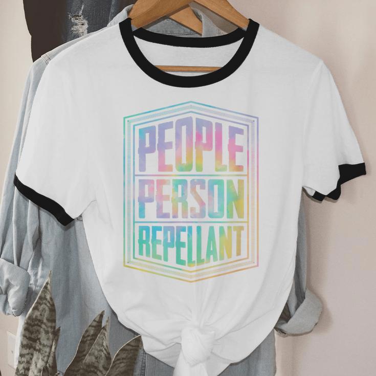People Person Repellant Antisocial Introvert Unisex Cotton Ringer T-Shirt People Person Repellant Antisocial Introvert Unisex Cotton Ringer T-Shirt