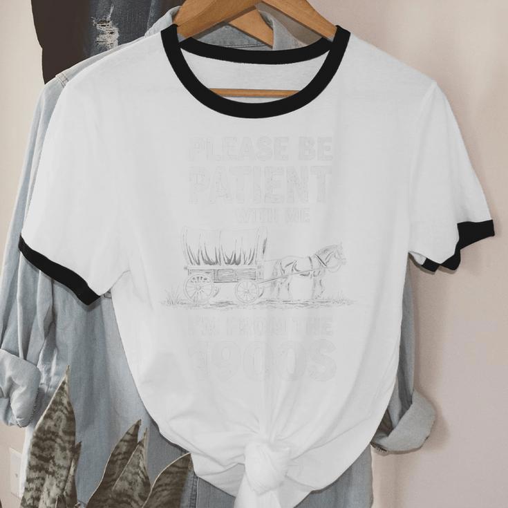 Playful Slow Pace Please Be Patient I'm From The 1900s Premium Unisex Cotton Ringer T-Shirt Playful Slow Pace Please Be Patient I'm From The 1900s Premium Unisex Cotton Ringer T-Shirt