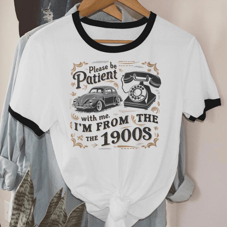 Please B Patient With Me I'm From The 1900s Vintage Unisex Cotton Ringer T-Shirt Please B Patient With Me I'm From The 1900s Vintage Unisex Cotton Ringer T-Shirt