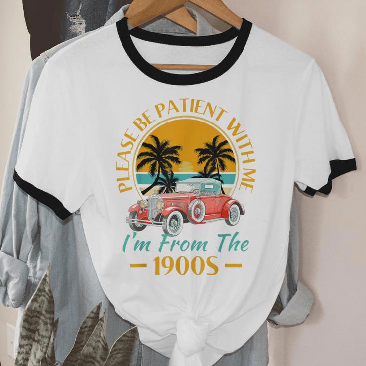 Please Be Patient With Me I'm From The 1900s Classic Car Unisex Cotton Ringer T-Shirt