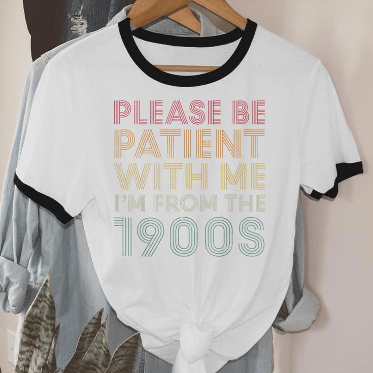 Please Be Patient With Me I'm From The 1900s Classic Vintage Unisex Cotton Ringer T-Shirt
