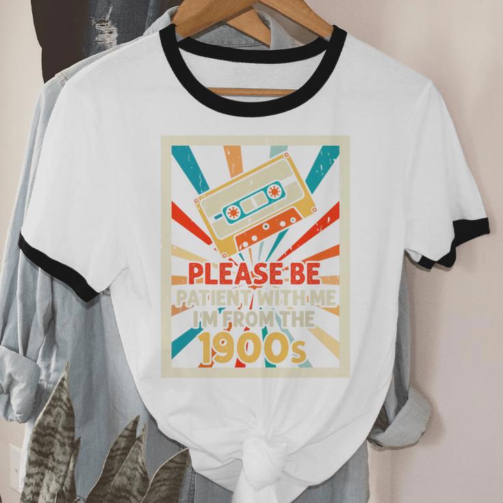 Please Be Patient With Me I'm From The 1900s Cool Dad Premium Tri-Blend Unisex Cotton Ringer T-Shirt