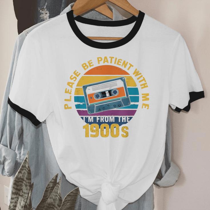 Please Be Patient With Me I'm From The 1900s Dad Unisex Cotton Ringer T-Shirt