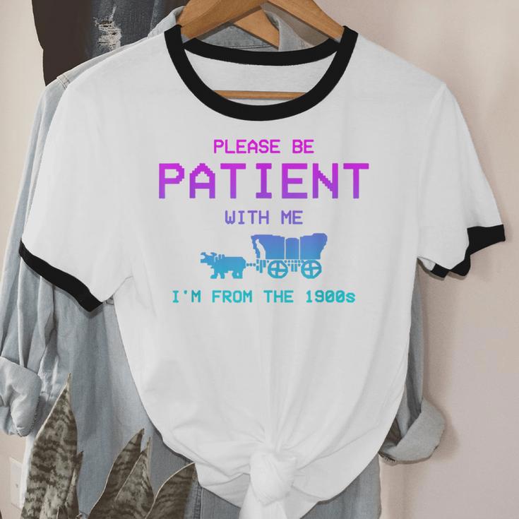 Please Be Patient With Me I'm From The 1900s Father Day Unisex Cotton Ringer T-Shirt Please Be Patient With Me I'm From The 1900s Father Day Unisex Cotton Ringer T-Shirt
