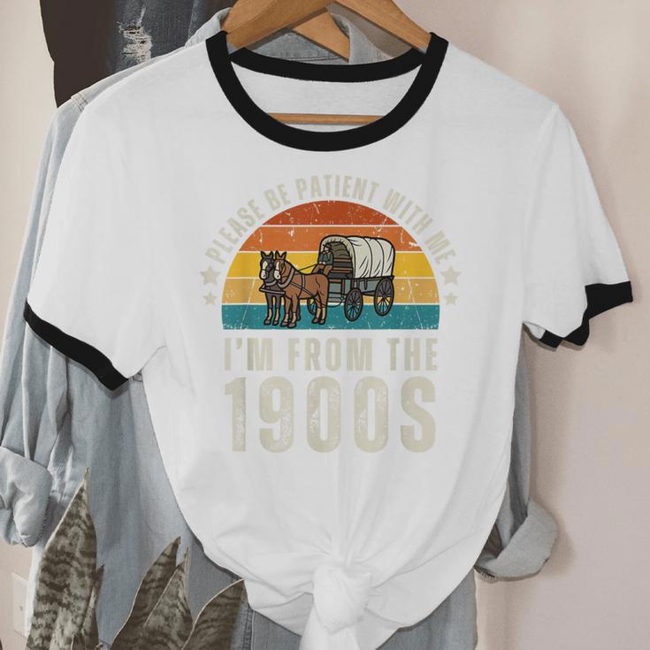 Please Be Patient With Me I'm From The 1900s Father's Day Unisex Cotton Ringer T-Shirt Please Be Patient With Me I'm From The 1900s Father's Day Unisex Cotton Ringer T-Shirt