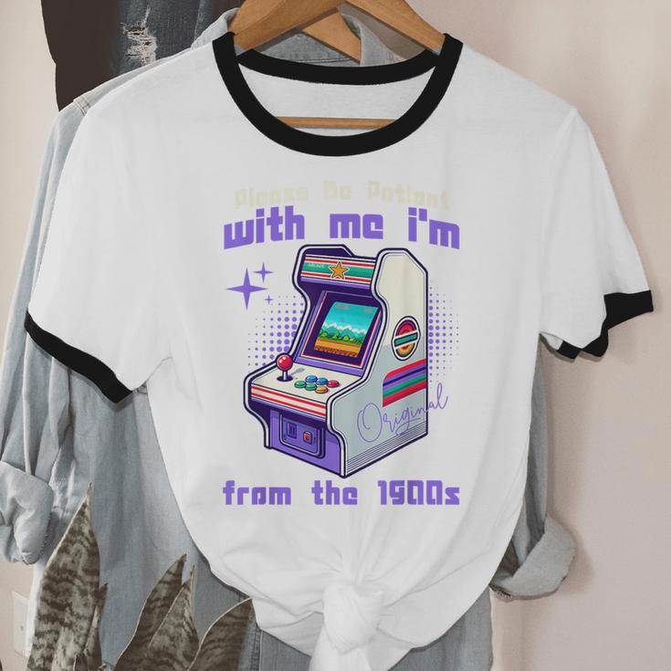 Please Be Patient With Me I'm From The 1900s Gamer Gaming Unisex Cotton Ringer T-Shirt
