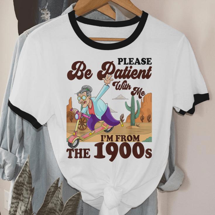 Please Be Patient With Me I'm From The 1900s Gen X Boomer Unisex Cotton Ringer T-Shirt