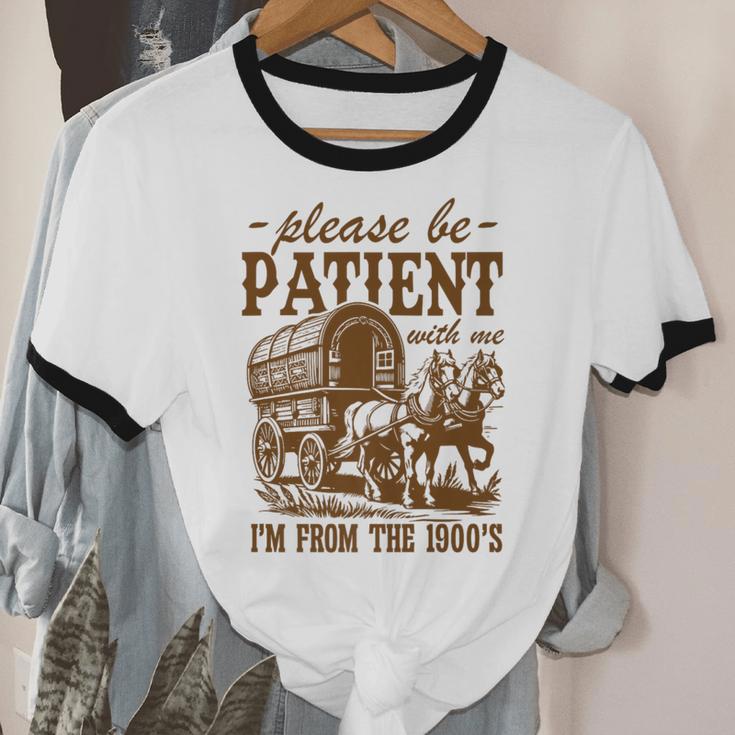Please Be Patient With Me I'm From The 1900s Grandpa Premium Unisex Cotton Ringer T-Shirt Please Be Patient With Me I'm From The 1900s Grandpa Premium Unisex Cotton Ringer T-Shirt