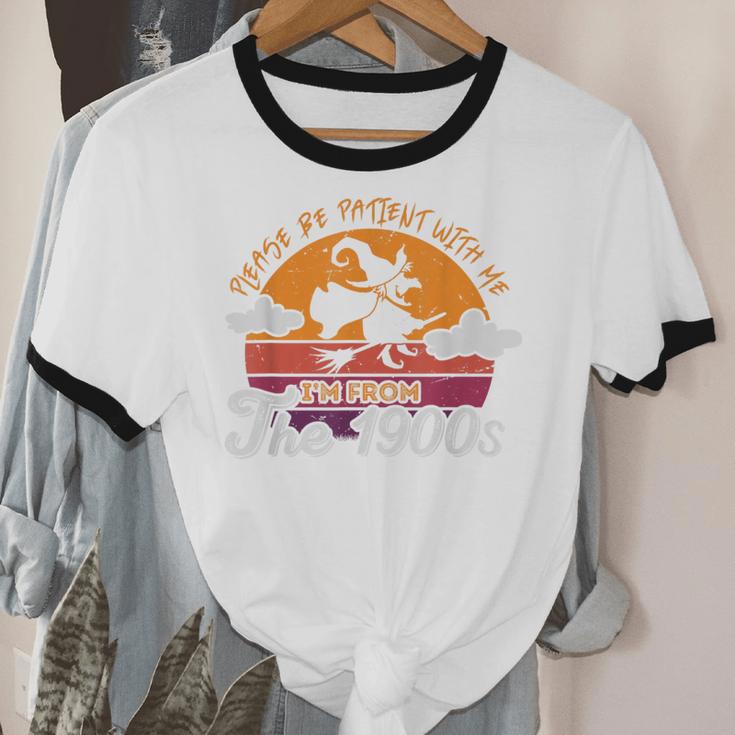 Please Be Patient With Me I'm From The 1900s Halloween Unisex Cotton Ringer T-Shirt
