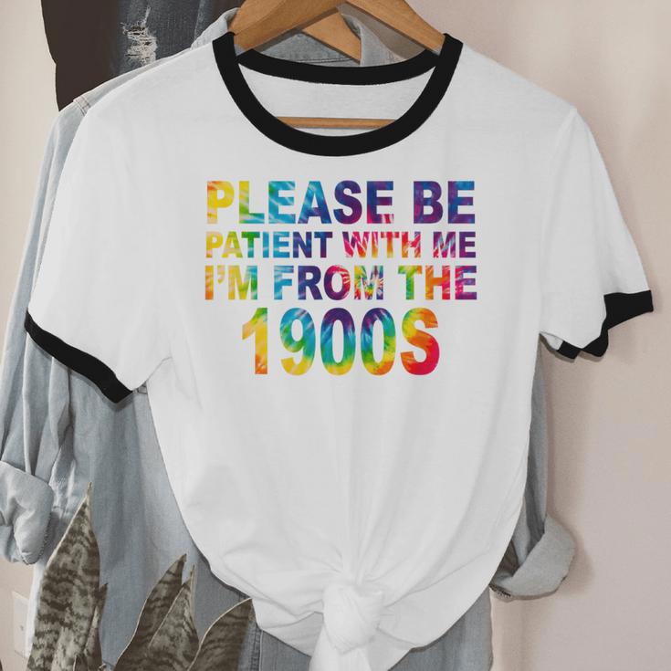 Please Be Be Patient With Me I'm From The 1900s Hippie Unisex Cotton Ringer T-Shirt