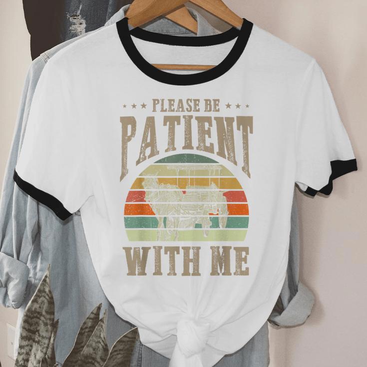 Please Be Patient With Me I'm From The 1900s Horse Unisex Cotton Ringer T-Shirt
