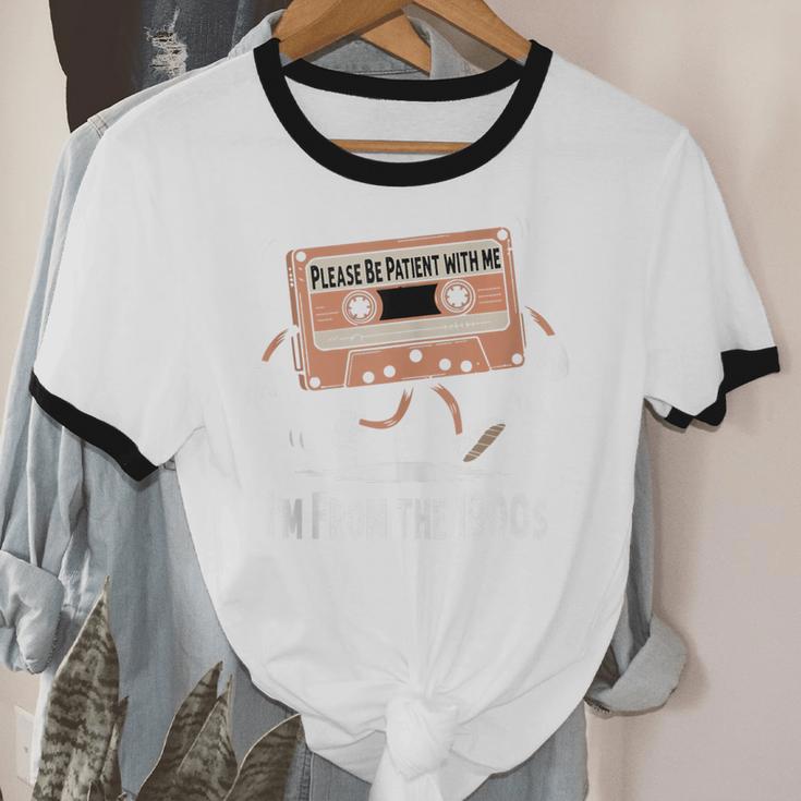 Please Be Patient I'm From The 1900s Humorous Saying Unisex Cotton Ringer T-Shirt