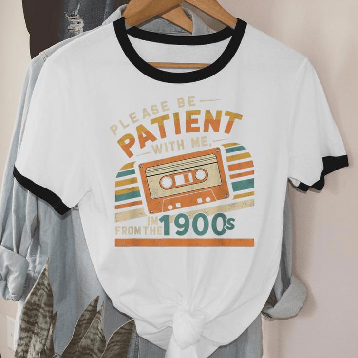 Please Be Patient With Me I'm From The 1900s Meme Tee Unisex Cotton Ringer T-Shirt Please Be Patient With Me I'm From The 1900s Meme Tee Unisex Cotton Ringer T-Shirt