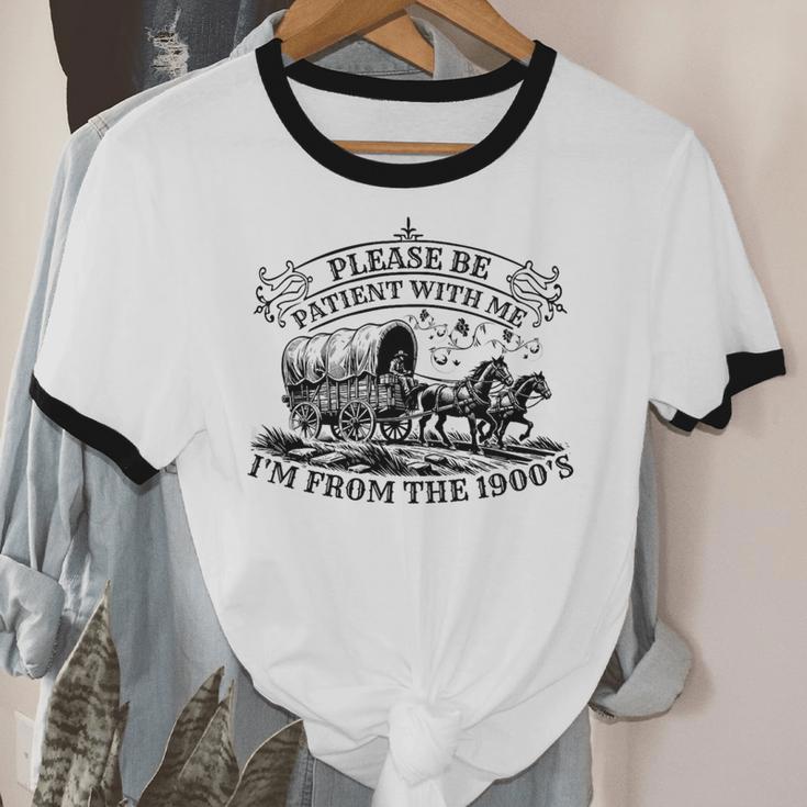 Please Be Patient With Me I'm From The 1900s For Men Women Premium Tri-Blend Unisex Cotton Ringer T-Shirt Please Be Patient With Me I'm From The 1900s For Men Women Premium Tri-Blend Unisex Cotton Ringer T-Shirt
