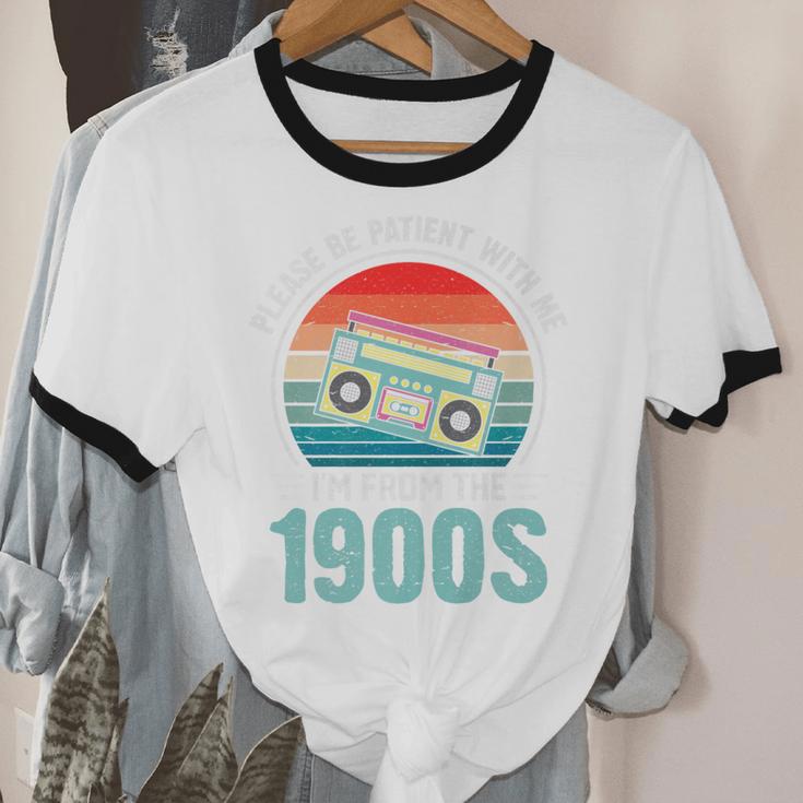 Please Be Patient With Me I'm From The 1900s Music Premium Unisex Cotton Ringer T-Shirt