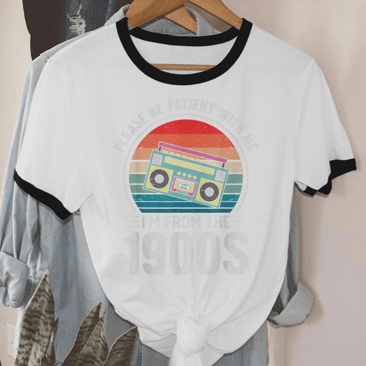 Please Be Patient With Me I'm From The 1900s Music Unisex Cotton Ringer T-Shirt