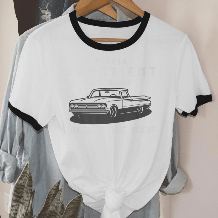 Please Be Patient With Me I'm From The 1900s Old Car Premium Unisex Cotton Ringer T-Shirt