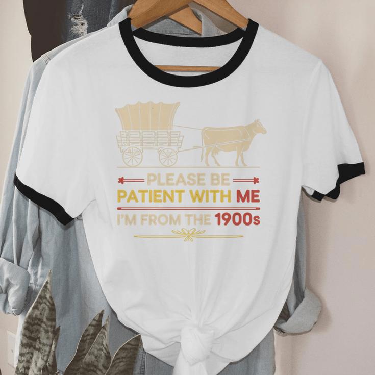 Please Be Patient With Me I'm From The 1900s Old Tee Premium Unisex Cotton Ringer T-Shirt Please Be Patient With Me I'm From The 1900s Old Tee Premium Unisex Cotton Ringer T-Shirt